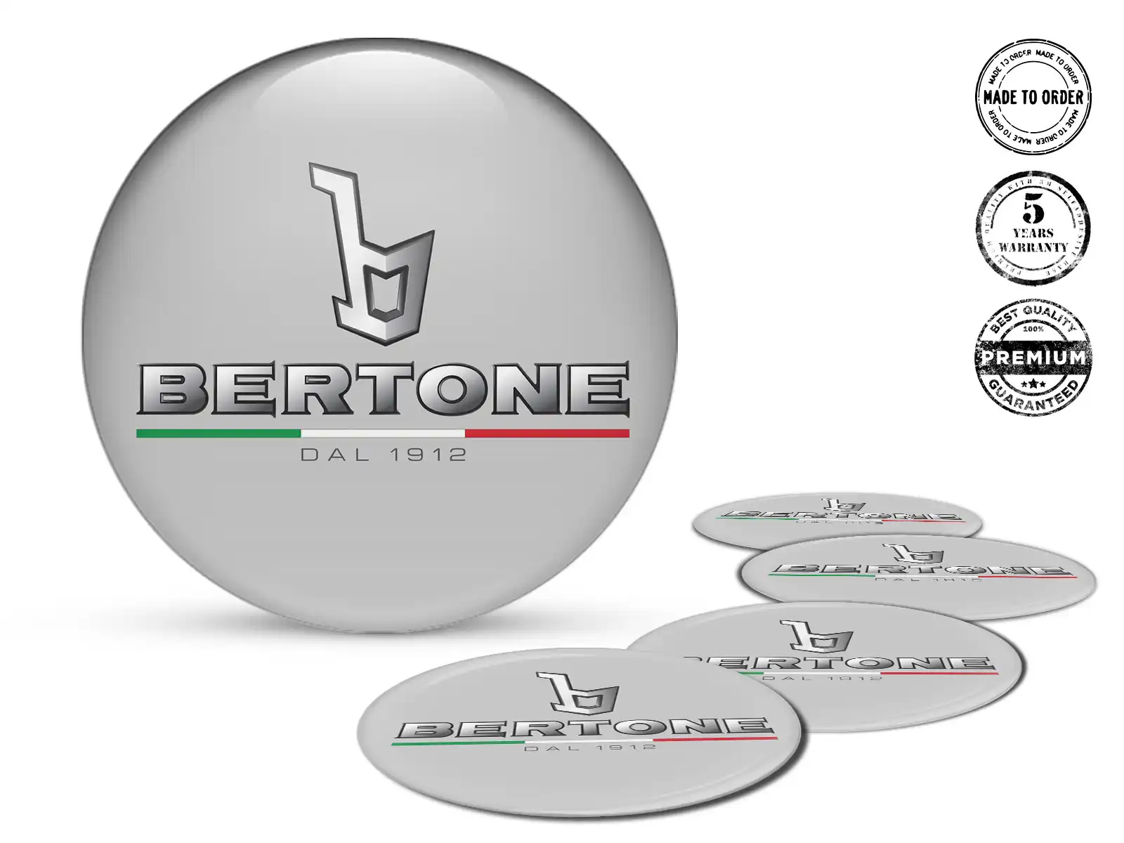 Bertone Pegatinas Aro Bombadas Prisma Cuántico Premium